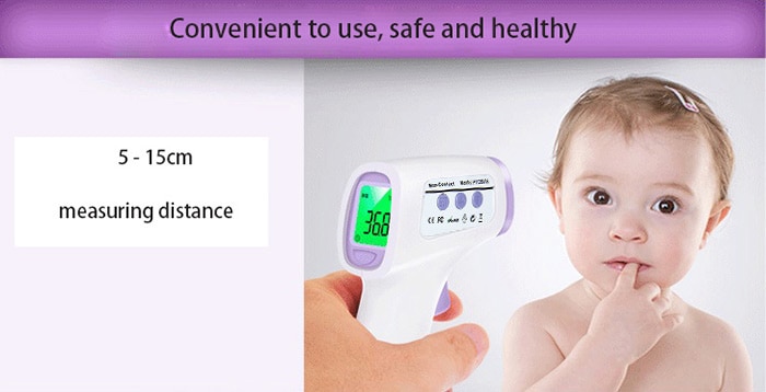 TAISHENG UV - 8808 Infrared Thermometer Gun Non-contact Temperature Measurement Device- White