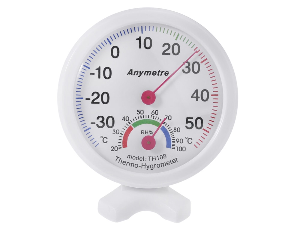 TH108 2 in 1 Temperature Humidity Meter- White