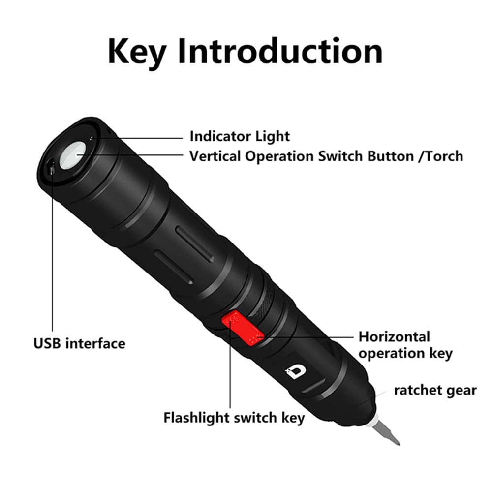 Xiaodong X2 Mini Intelligent Electric Screwdriver - Black 5W