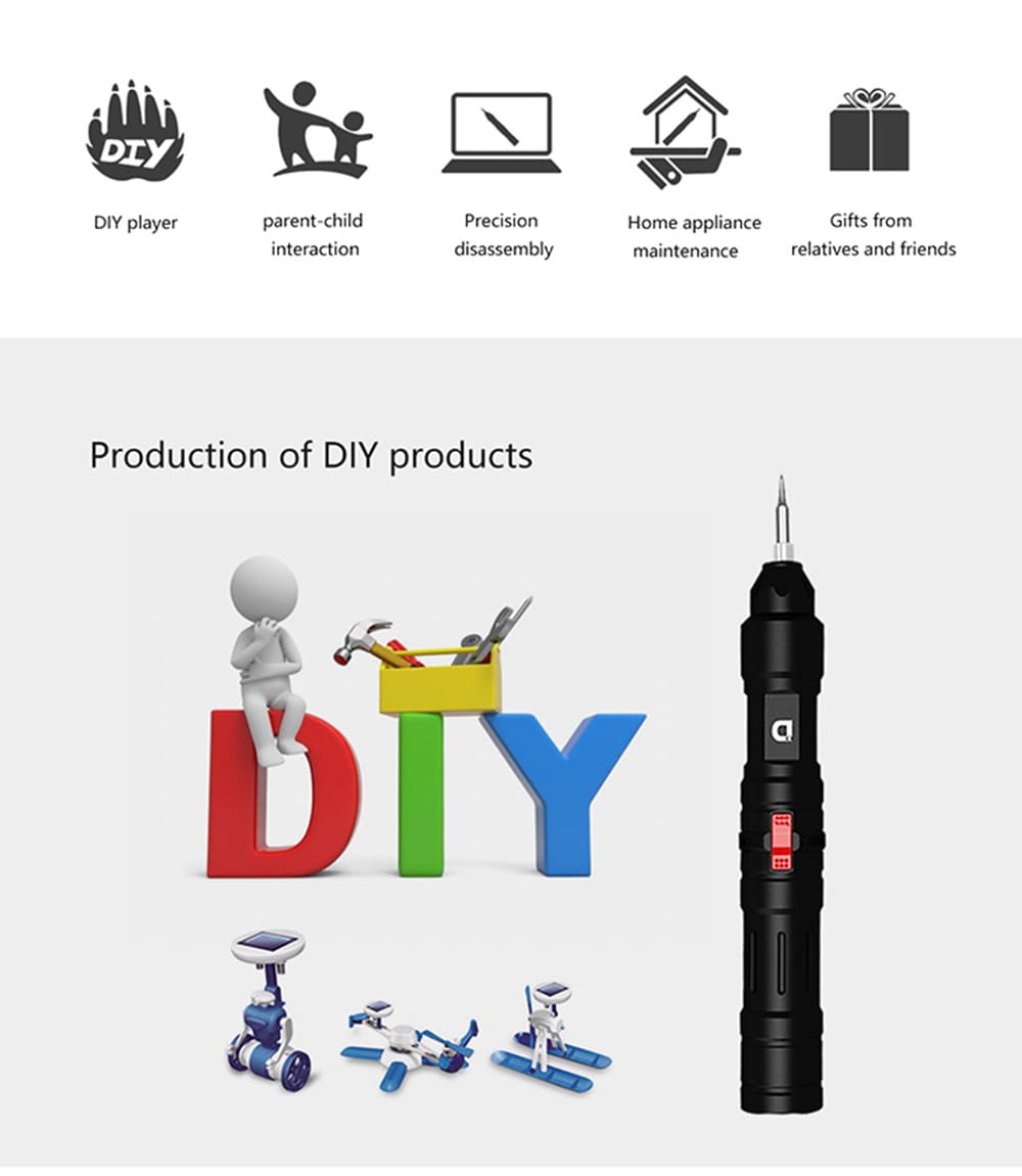 Xiaodong X2 Mini Intelligent Electric Screwdriver - Black 5W