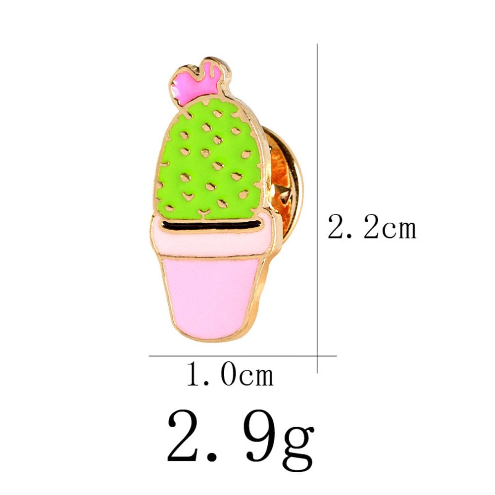 The new creative suit cactus potting drip brooch brooch plants- Multi