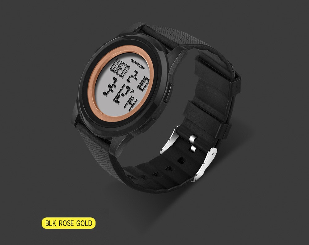 Sanda Fashion Lovers LED Movement Waterproof Digital Watches- Multi-A