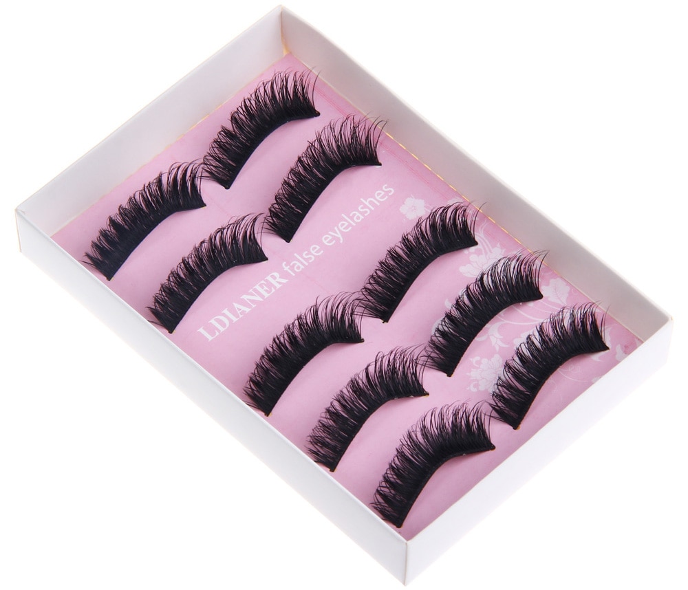 Professional Makeup Exaggerated Stage Fake Eyelashes- Black