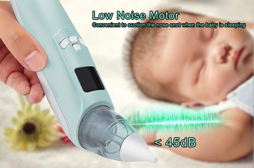 Baby Electric Nasal Aspirator Nose Snot Cleaner Suction for Newborn Infant Toddler- Pink