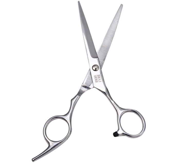 Professional Stainless Steel Grooming Hair Cutter Straight Scissors- Silver STRAIGHT SCISSOR