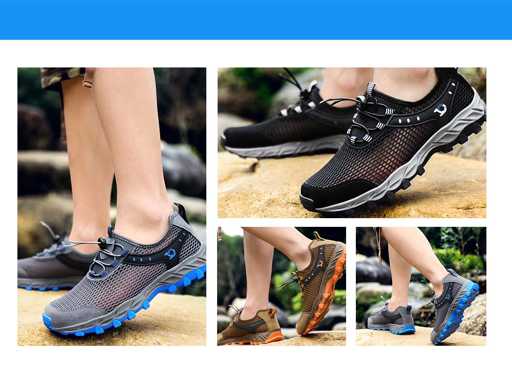 Men's Running Outdoor Casual Fashion Shoes- Coffee EU 36