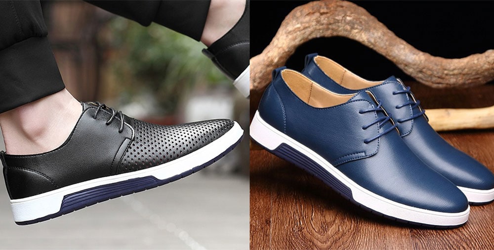 Fashion British Style Breathable Casual Shoes for Men- Lapis Blue 47