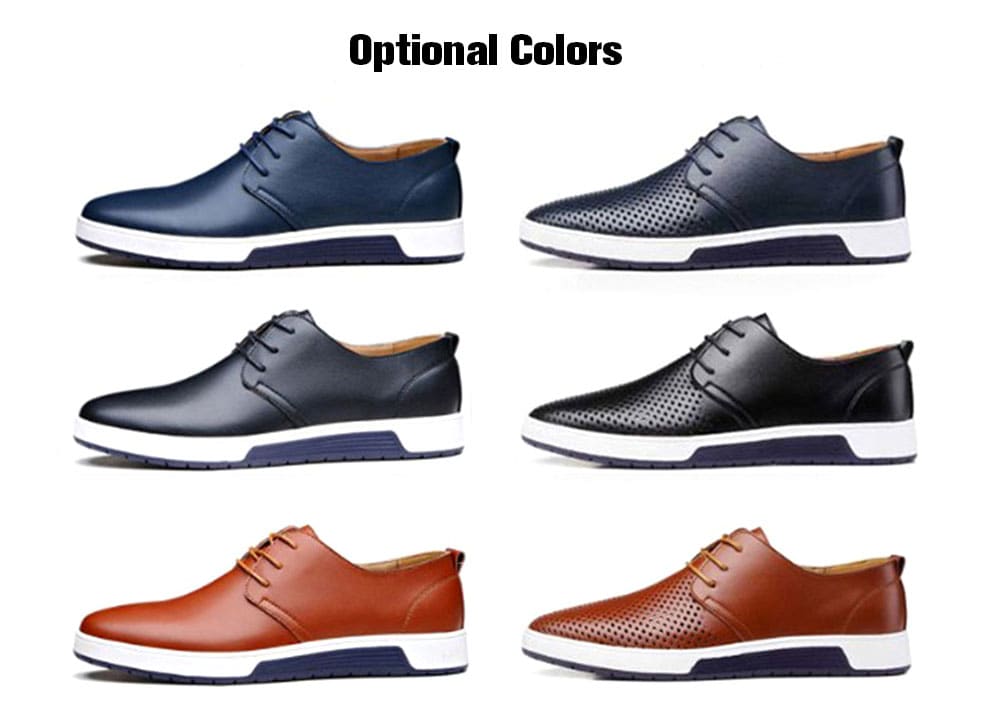 Fashion British Style Breathable Casual Shoes for Men- Lapis Blue 47