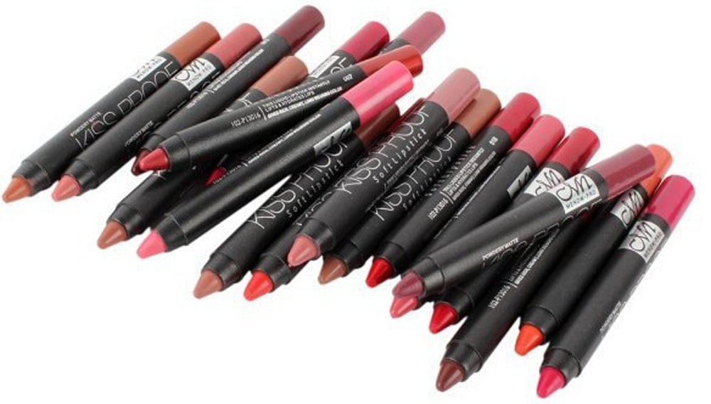 Waterproof Lip Pencil Cosmetic Matte Makeup Long Lasting Lipstick- #12