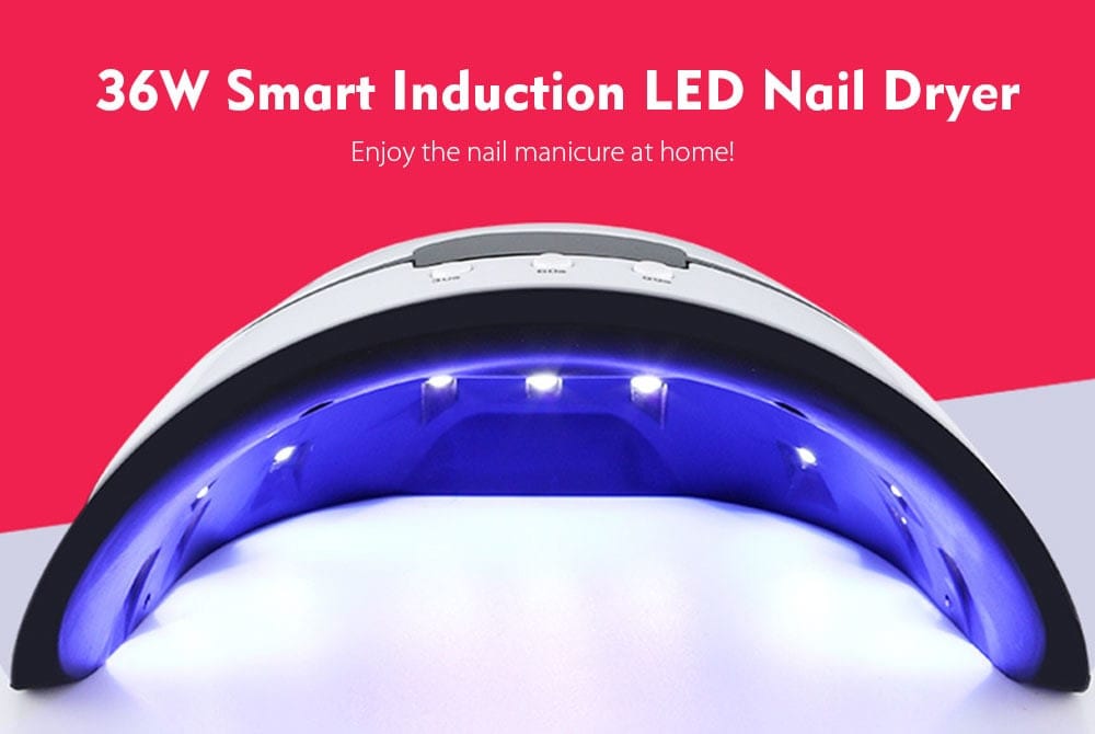 Phototherapy Machine Smart Induction LED Nail Dryer- White