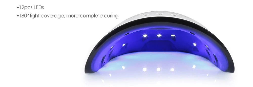 Phototherapy Machine Smart Induction LED Nail Dryer- White