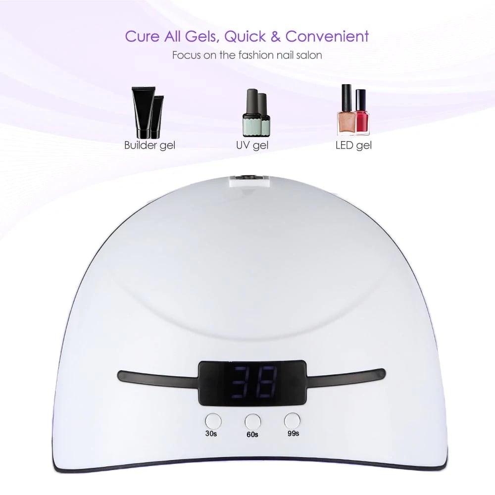 Phototherapy Machine Smart Induction LED Nail Dryer- White