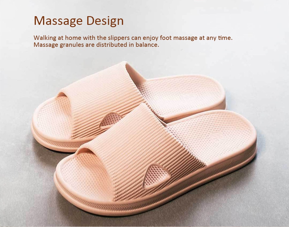 One Cloud Soft Anti-slip Antibacterial Massage Slippers for Bathroom Home- Deep Peach 240MM