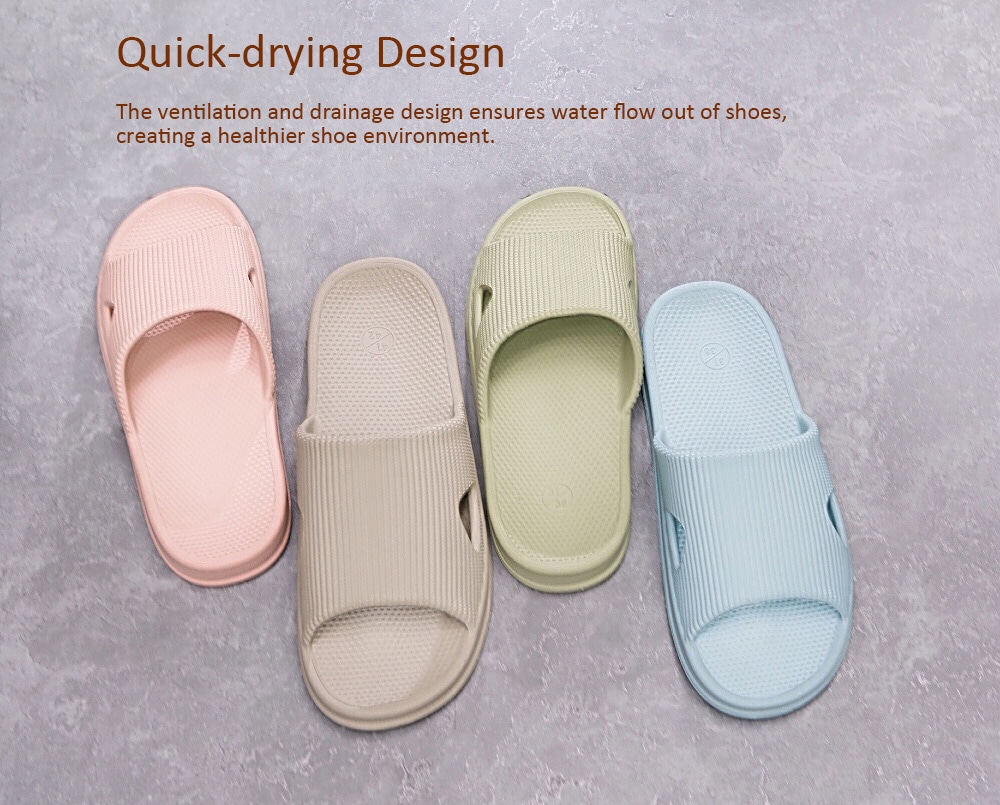 One Cloud Soft Anti-slip Antibacterial Massage Slippers for Bathroom Home- Deep Peach 240MM