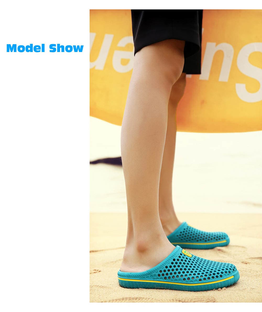 Men Honeycomb Environmental Beach Slippers Summer Shoes- Green 42