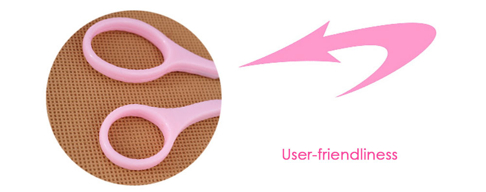 Mini Brow Class Eyebrow Trimmer Groomer with Comb Cutting Scissor for Women- Light Pink