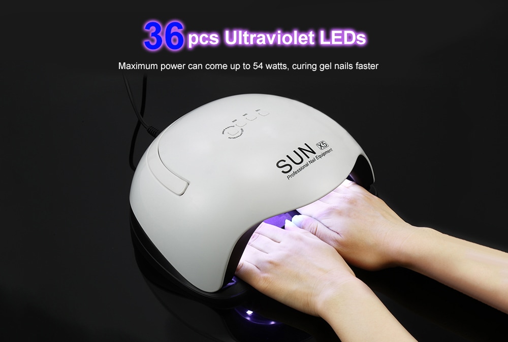 SUN X5 Ultraviolet LEDs Lamp for Gel Nail Polish - White AU Plug