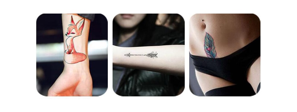 RC - 394 Fashion Body Art Sticker Removable Waterproof Temporary Tattoo Sexy Decal- Blue BUTTERFLY