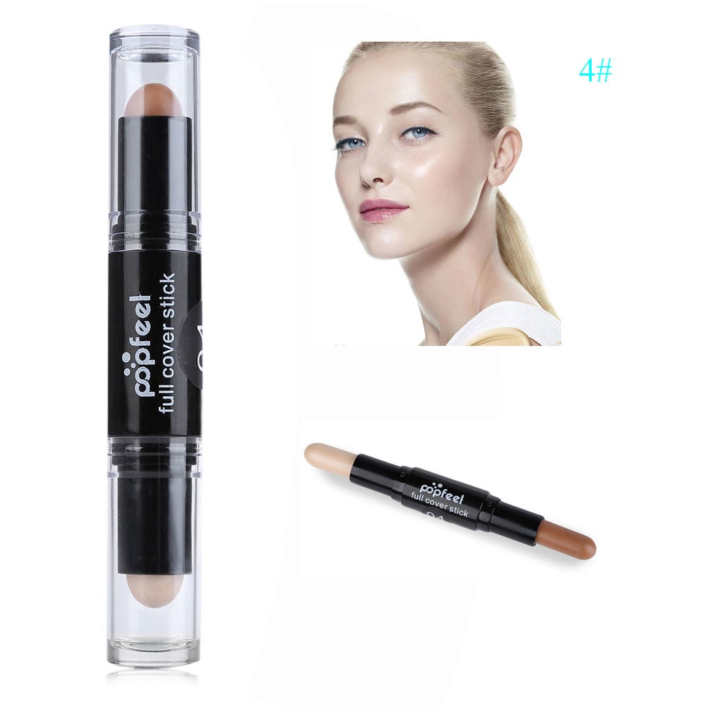 Double Head Natural Full Cover Long Lasting Smooth Concealer- #3