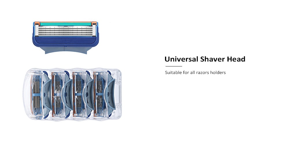 Five-layer Replaceable Shaver Head for Razors 4pcs- Blue Eyes