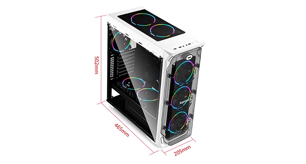 Segotep LUX Full Side Transparency Computer Case / Box- Black