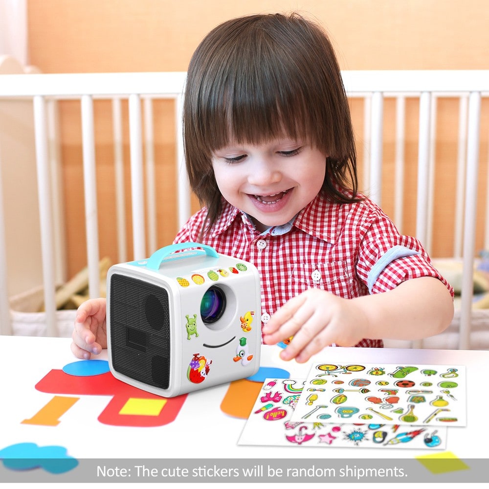 Excelvan Q2 Children's Toy Projector- Yellow UK Plug