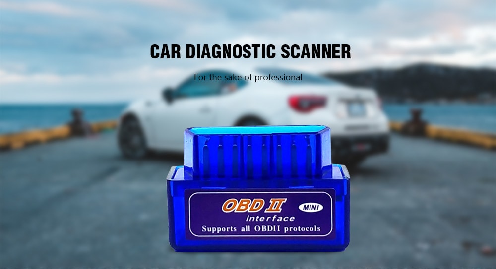 C01 Bluetooth OBD2 OBDII Car Diagnostic Scanner Scan Tool Code Reader- Cobalt Blue