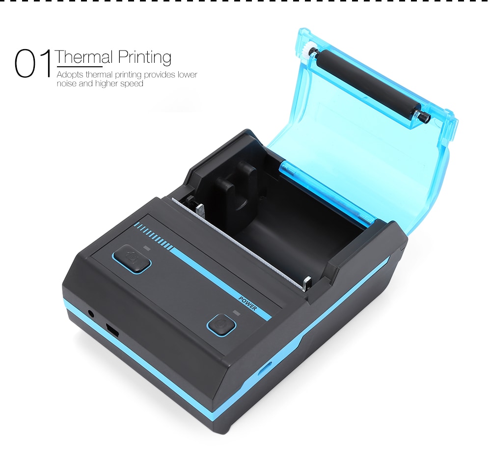 Intelligent Bluetooth Sticker QR Code Printing Machine- Black Chinese Plug