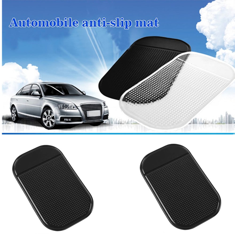 Car Anti-slip Mat Mobile Phone Non-skid Cushion- Black