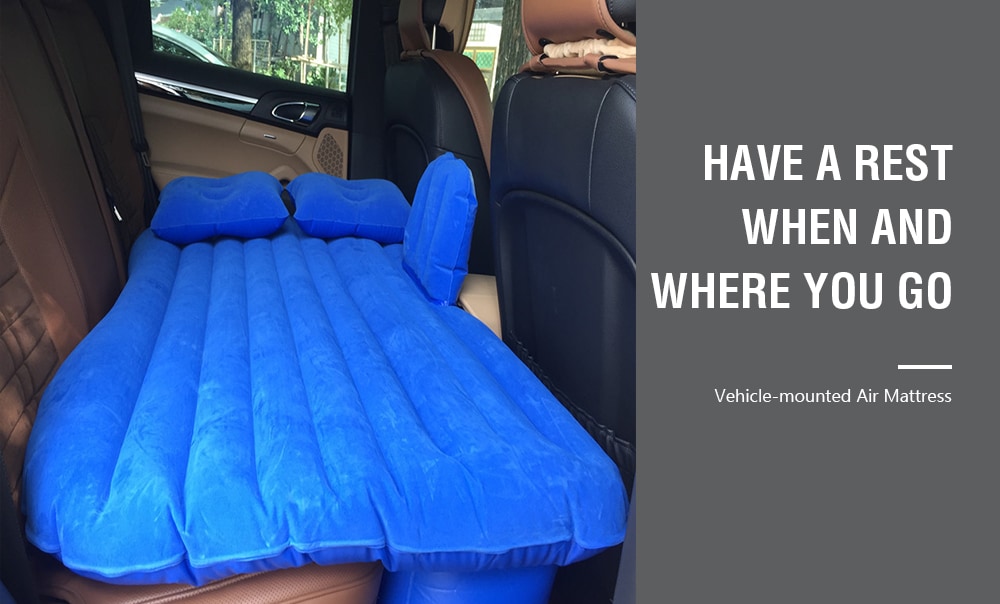 Separated Flocking Vehicle-mounted Air Mattress for Car Decoration- Cornsilk No Baffle