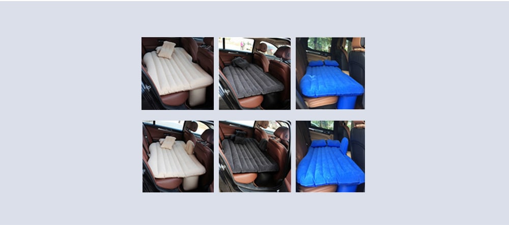 Separated Flocking Vehicle-mounted Air Mattress for Car Decoration- Cornsilk No Baffle