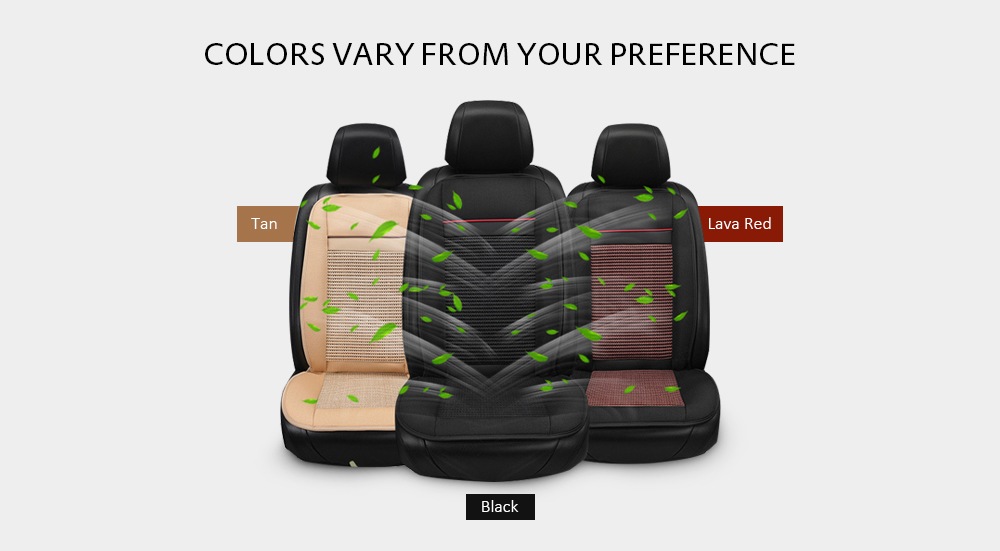 Massage Cooling Car Seat Cushion for Summer - Black