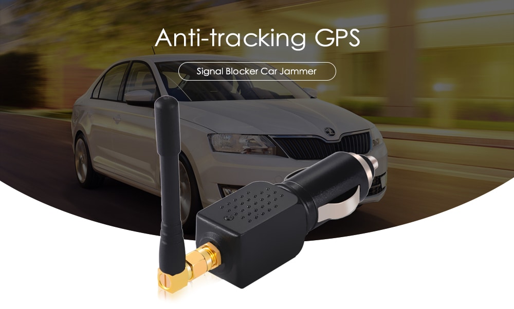 Creative Anti-tracking GPS Signal Blocker Car Jammer  - Black