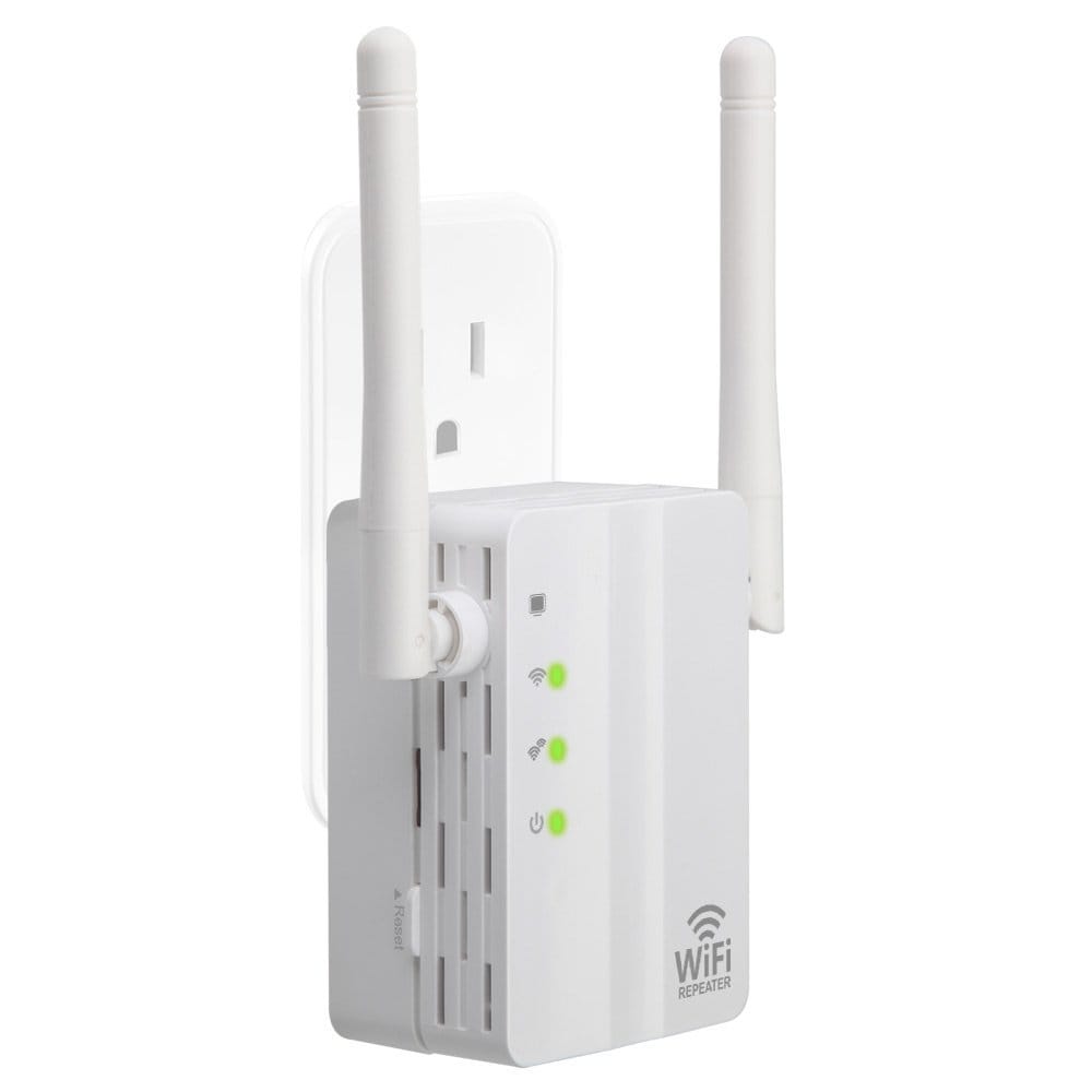 300Mbps Wifi Repeater Wireless-N Range Extender Signal Booster Network Router- whiteM