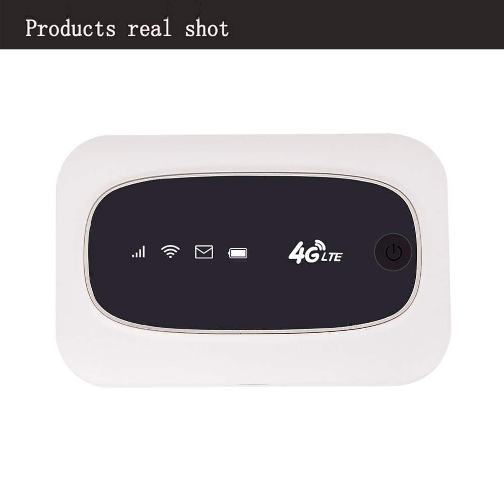 Portable Hotspot MiFi 4G Wireless Wifi Mobile Router FDD CAT4 150M Lte and SIM- White