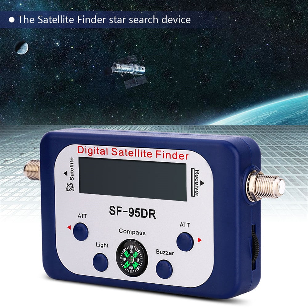 SF-95DR Digital Satellite Signal Meter Finder Directv Dish with Compass- Blue