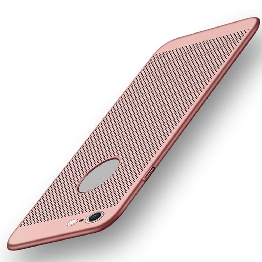 Ultra-thin Heat Dissipation Ventilation Mesh Grid Hard PC Cover Case for Iphone 8/7- Red