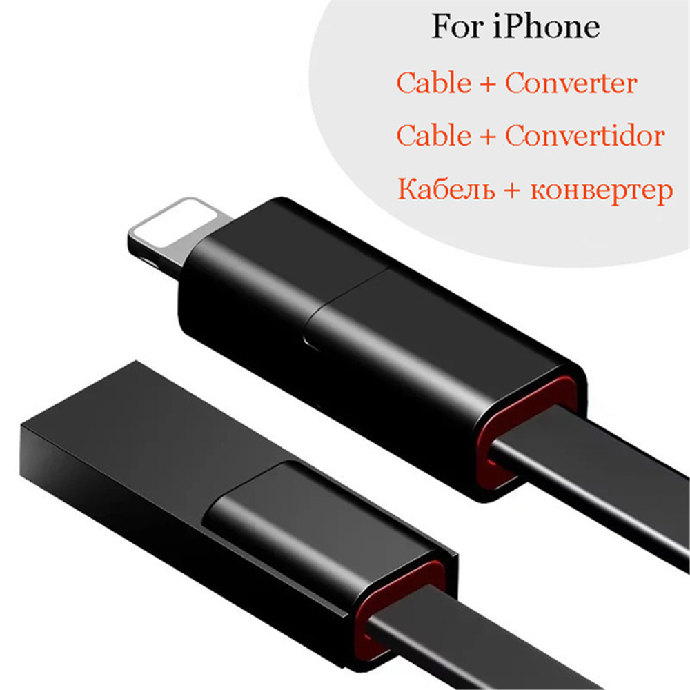 Repairable Charge Cable for iPhone Quick Charging Line 1.5 M- Black