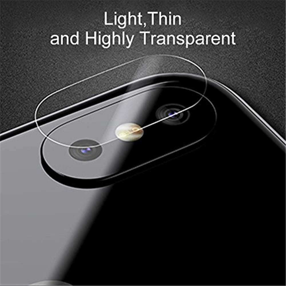 Tempered Glass Protector Full Cover Protection for iPhone 8 Plus / 7 Plus Back Rear Camera Lens Screen Clear Protective- Transparent